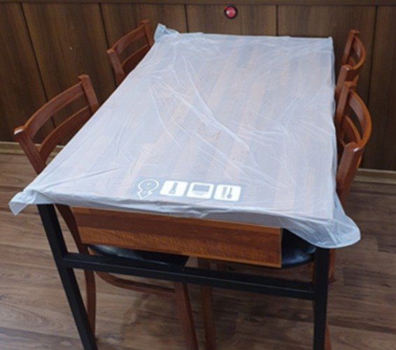 바로엔 투명 비닐식탁보 90 × 130 cm, 100개, 1개 상세 이미지 2