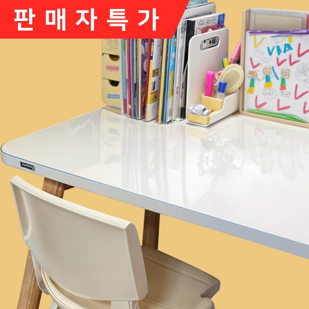 리바트 프레일 일자책상 1200 일반형 방문설치, 화이트(상판) + 화이트(다리) 상세 이미지 2