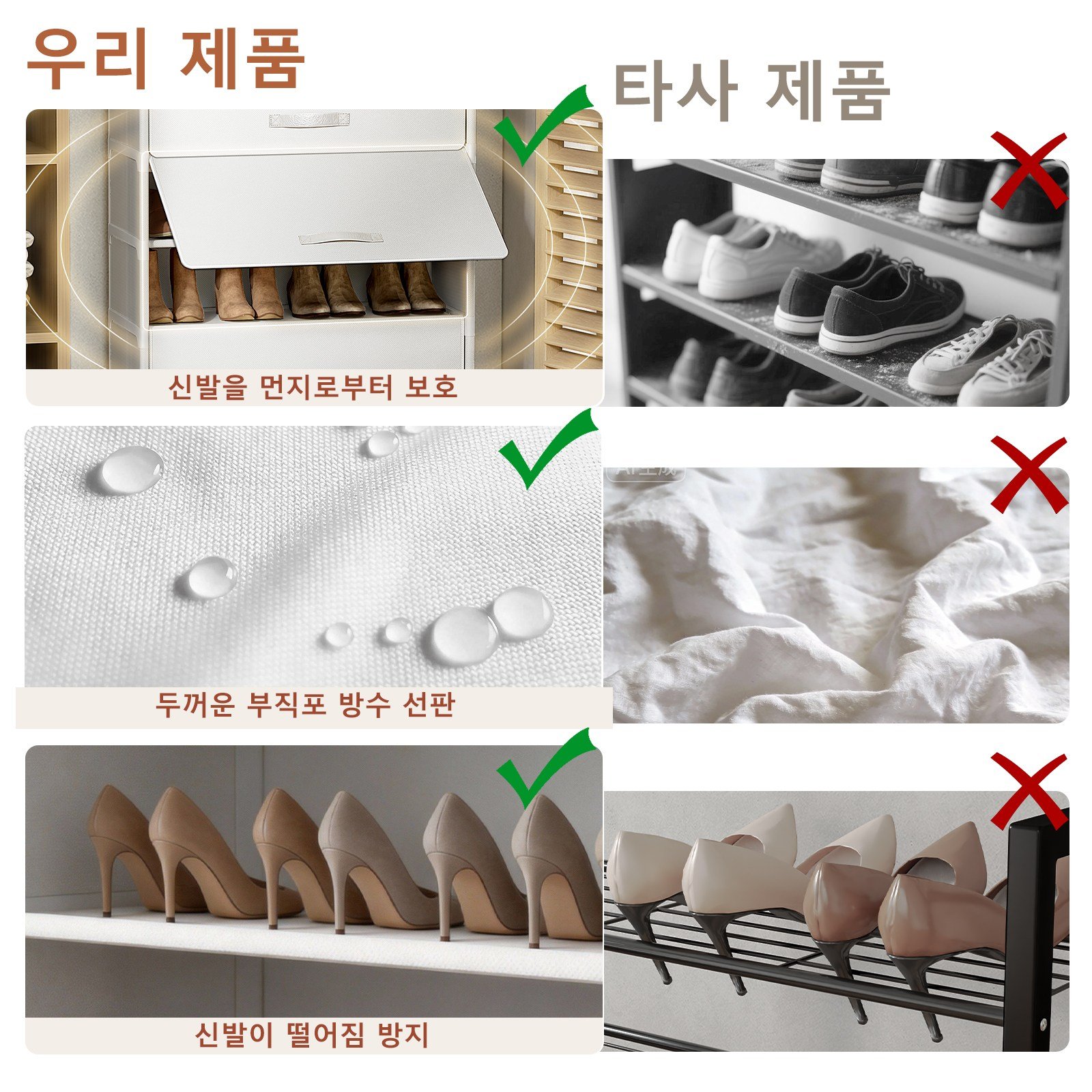 ONESOWON 현관 슬림 신발장 대용량 도어형 신발정리함 수납장700, 화이트, 7단할인 상세 이미지 2