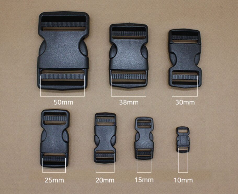 플라스틱 벨트 버클 20mm, 10개, 블랙 상세 이미지 1