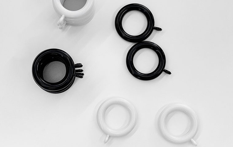 더원홈데코 커튼봉용 커텐링 25mm, 화이트, 30개 상세 이미지 2