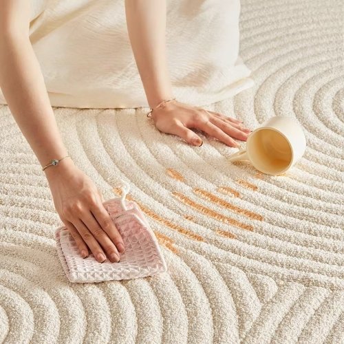 브릭스 사계절 워셔블 발수코팅 비정형 타원형 러그 상세 이미지 1