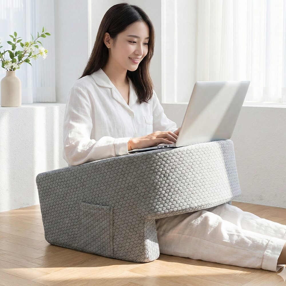 텍스스테드 독서 쿠션테이블 침대 스터디쿠션, 그레이할인 상세 이미지 1