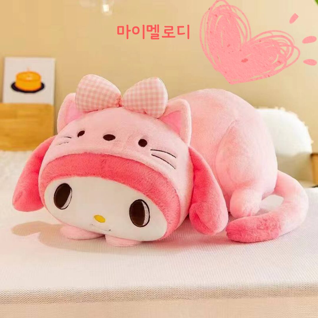 나라홈데코 산리오 헬로키티 입체 바디필로우 큐티, 핑크 상세 이미지 2