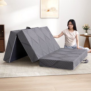 모모홈 200x150 8cm 3단 접이식 메모리폼 매트리스 휴대용 캠핑/여행용 + 가정/스튜디오 고탄력 편안한 수면 매트리스할인