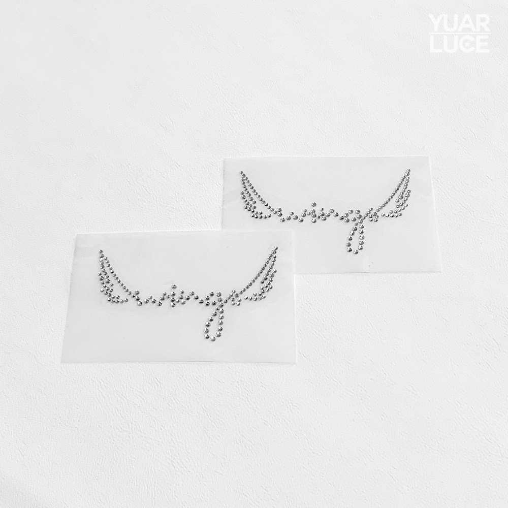 유아루체 wings 날개 - 리폼 큐빅 로고 의류전사지 핫픽스모티브, 1개 상세 이미지 2