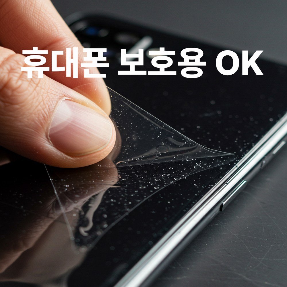 홈스킨 테이블매트 식탁매트 초강력 보호 필름 엘라스틴 TPU, 투명, 1개, 대형(132 x 100 cm)할인 상세 이미지 1