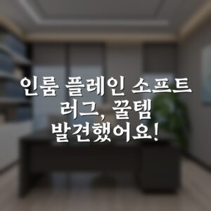 인룸 플레인 소프트 러그, 꿀템 발견했어요!