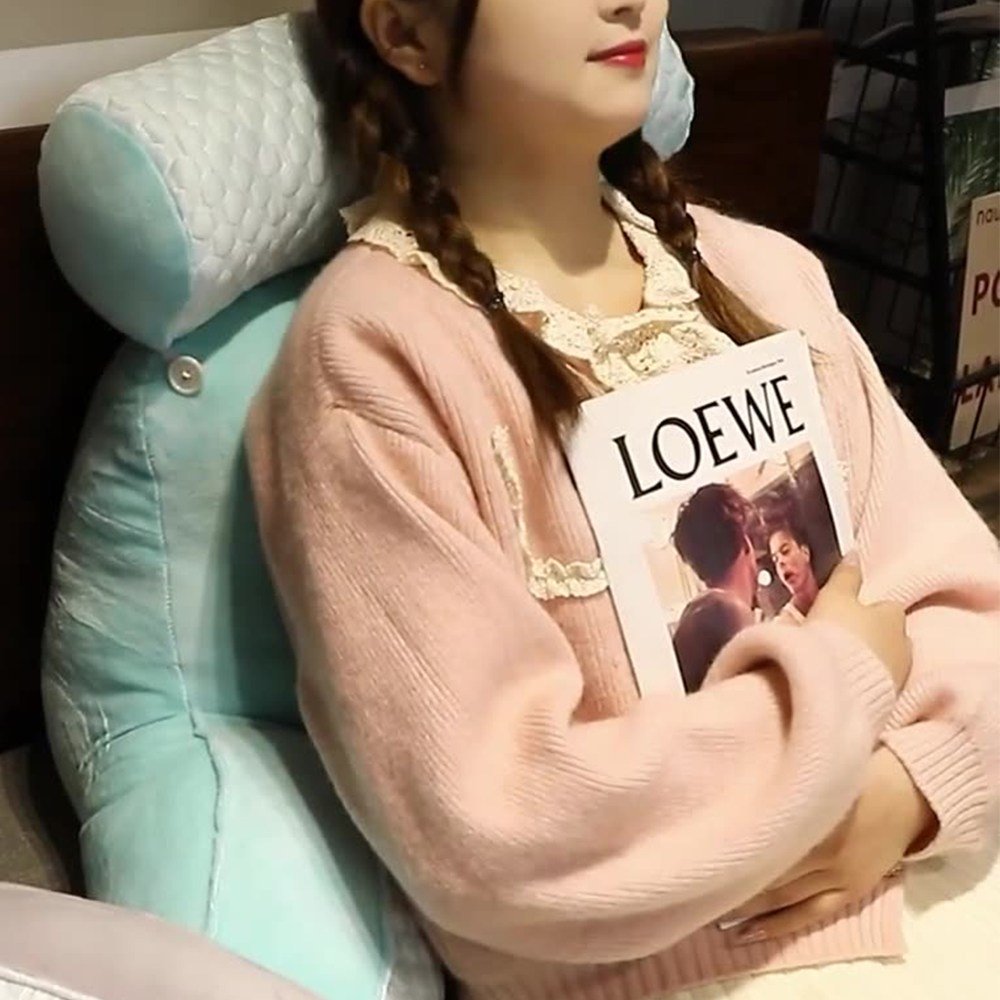 에스엠홀릭 바디필로우 의자 등받이쿠션 허리 등받이 대형쿠션, 차콜그레이 상세 이미지 2