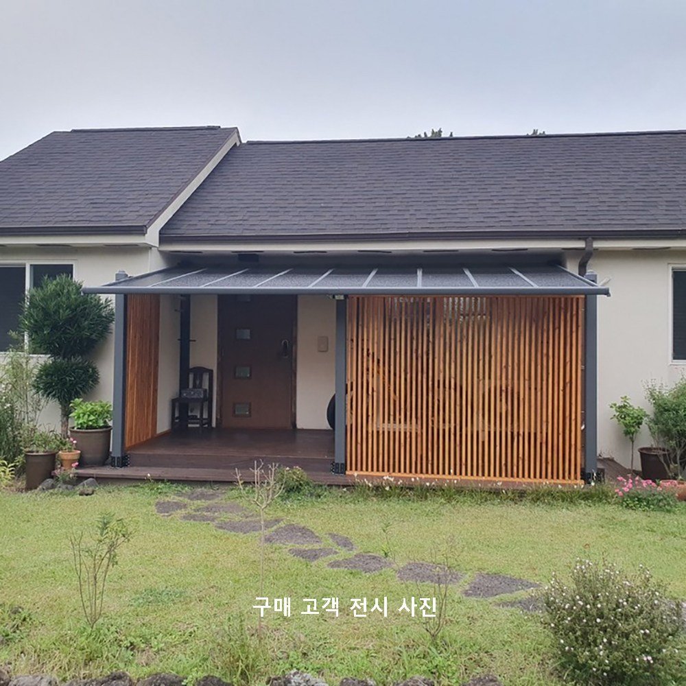 리자드 독립형 알루미늄 단독주택 농막 조립식 렉산 파고라 캐노피 차양막, PC1001 폭 3m 상세 이미지 2