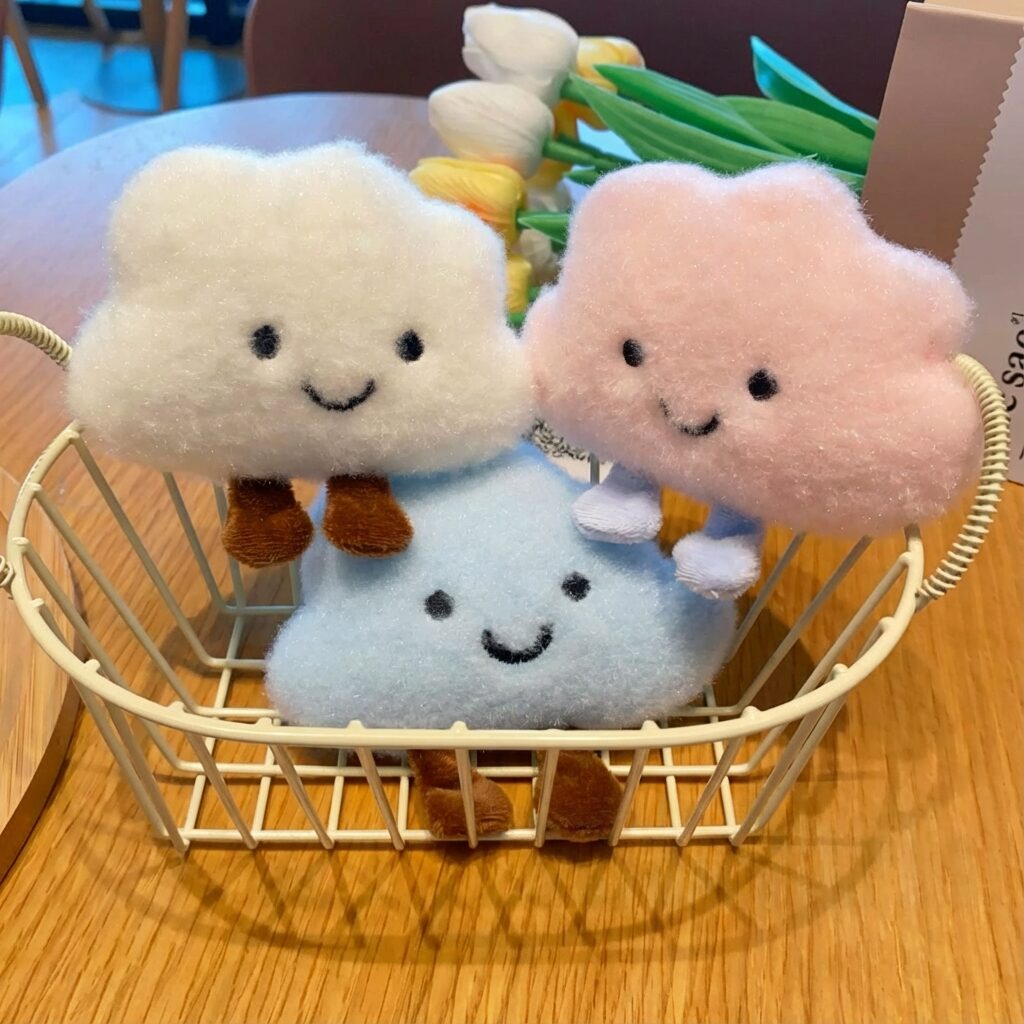 침실 숙소 귀요미 구름 커튼 장식 걸이, 1개, 암채 상세 이미지 2