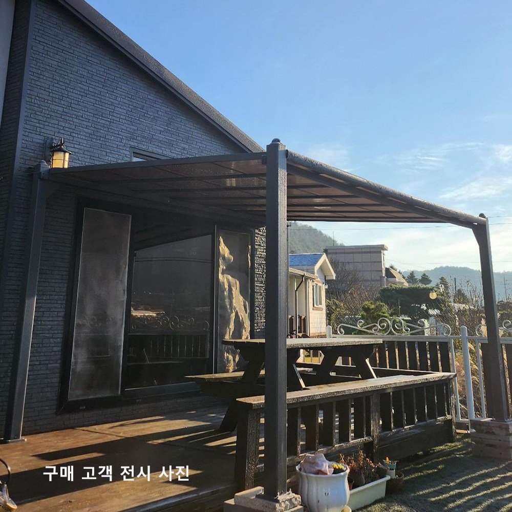 [국내발송] 리자드 독립형 렉산 알루미늄 파고라 스카이 어닝 PC100, PC1001 폭 3m 상세 이미지 1