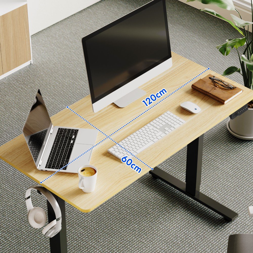 FlexiSpot 전동 모션데스크 EF1 컴퓨터책상 높이조절책상 A/S 5년 높이690-1100mm 학생책상 낮은 높이 사무실책상 게이밍책상, 화이트 상세 이미지 2
