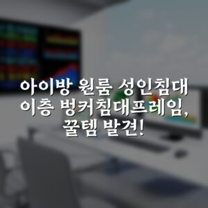 아이방 원룸 성인침대 이층 벙커침대프레임, 꿀템 발견!
