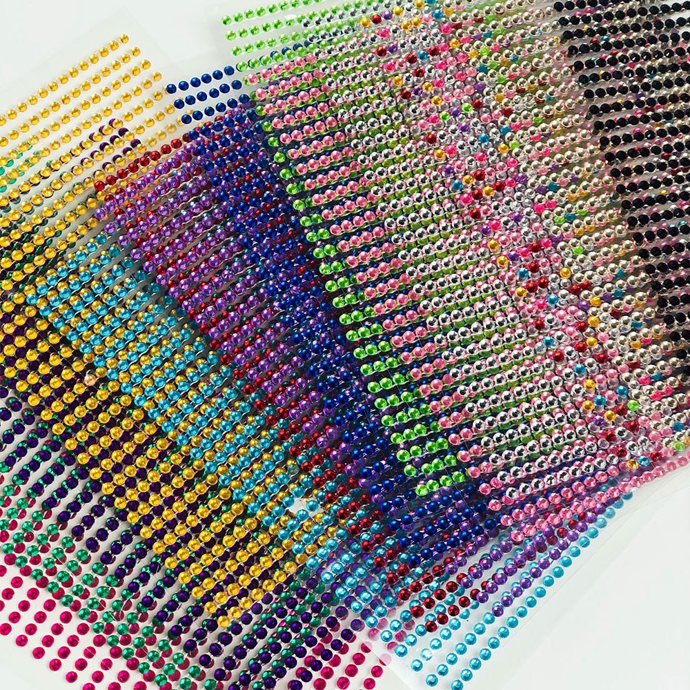 보석 스티커 비즈 크리스탈 큐빅 장식 만들기재료 3mm, 큐빅스티커3mm, 블랙 상세 이미지 1