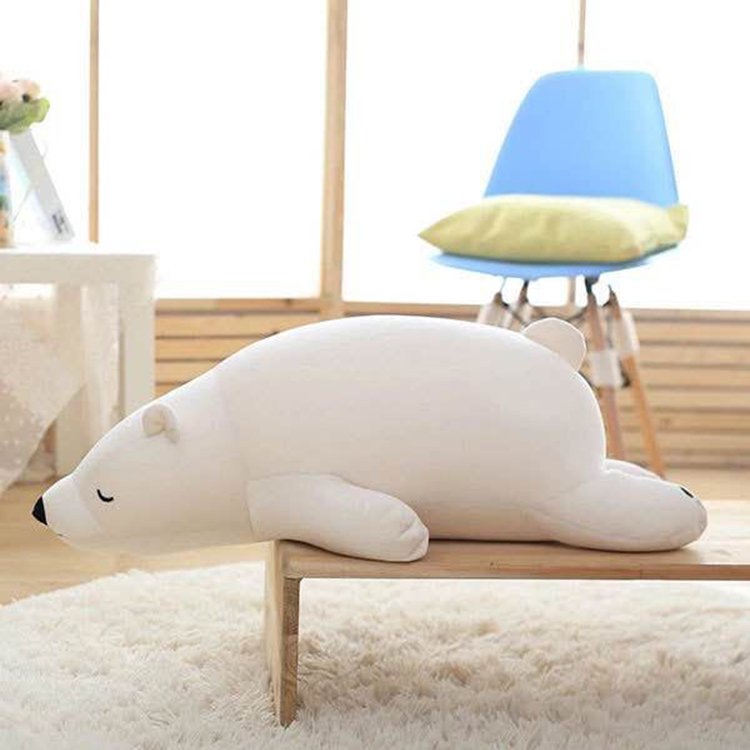 순잠 북극곰 곰돌이 애착인형 바디필로우, 화이트 상세 이미지 1