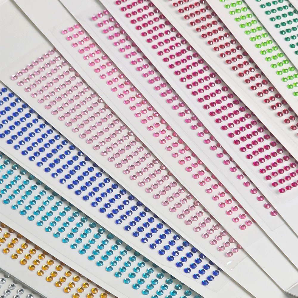 보석 스티커 비즈 크리스탈 큐빅 장식 만들기재료 3mm, 큐빅스티커3mm, 블랙 상세 이미지 1