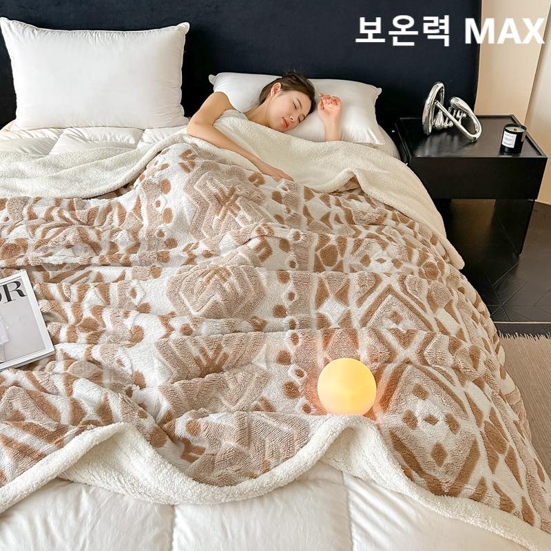 Jeernare 캐시미어 양면 극세사 담요 정전기 방지 무릎담요 세탁 가능한 부드러운 대형 담요할인· 10:34:5 상세 이미지 2